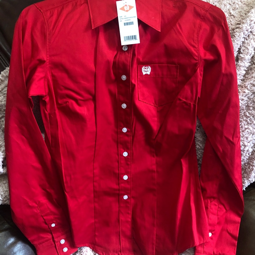 Red Cinch Shirt